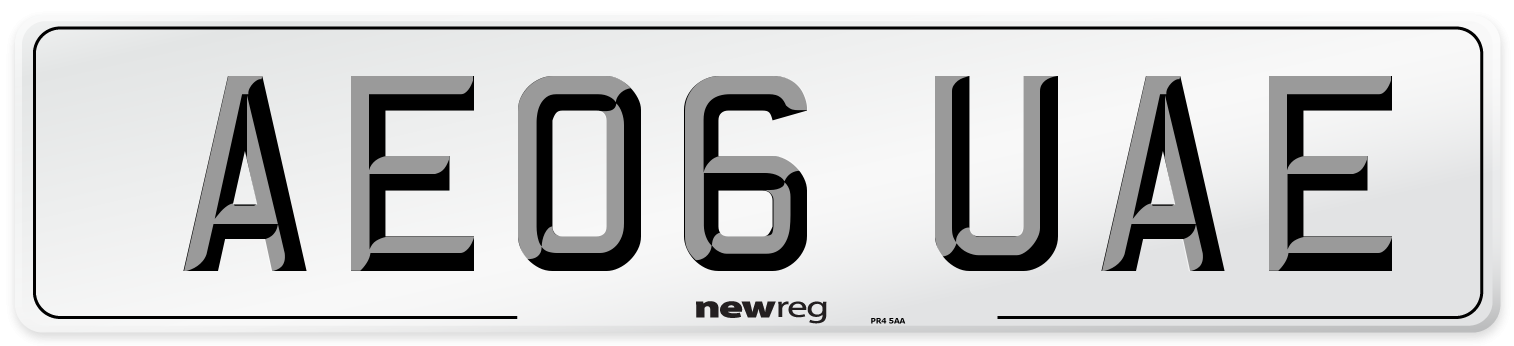 AE06 UAE Number Plate from New Reg